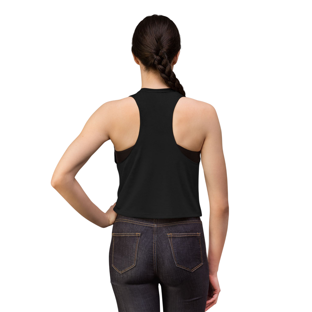 Women's Crop Top — 'Built for Last Call' Whiskey Glass Tank