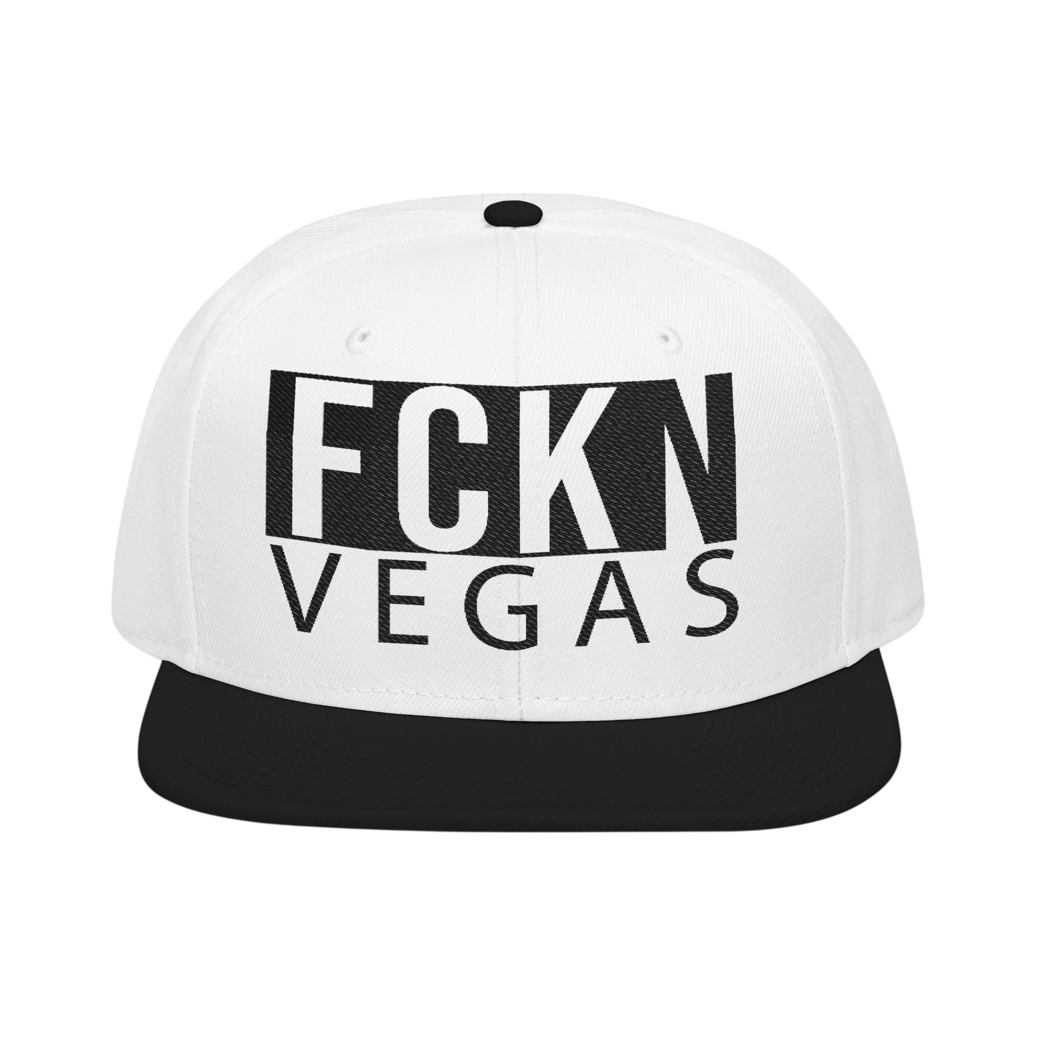 FCKN VEGAS Snapback — Tonal Box Logo | Blackout Colors