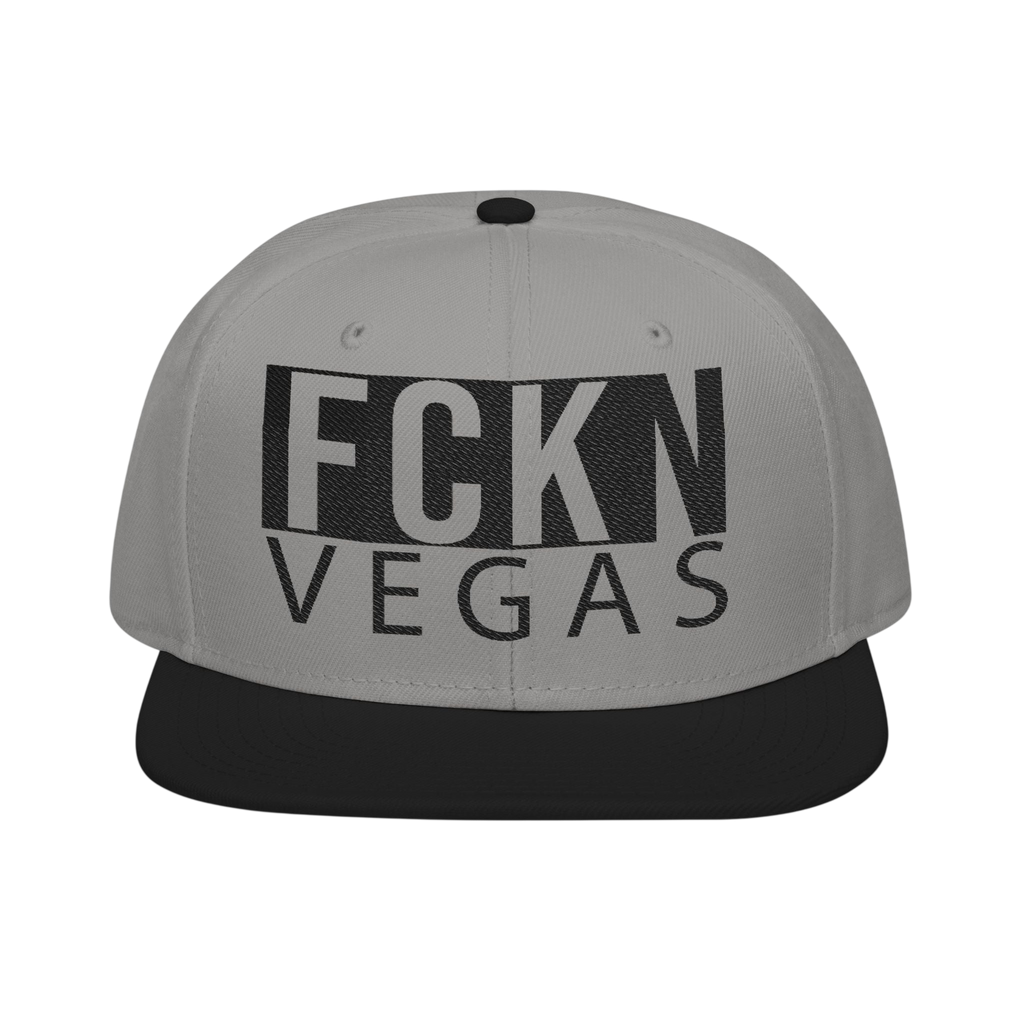 FCKN VEGAS Snapback — Tonal Box Logo | Blackout Colors