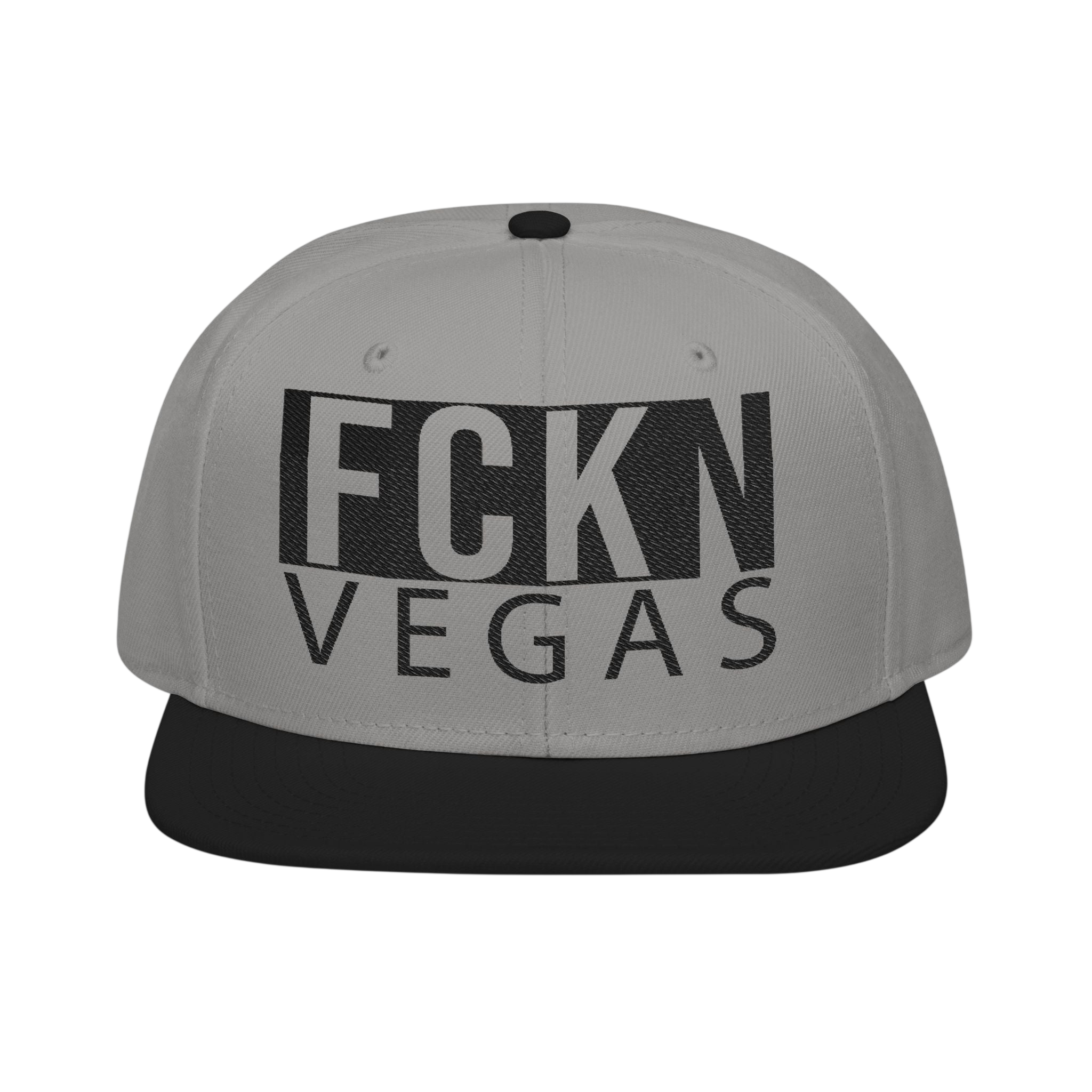 FCKN VEGAS Snapback — Tonal Box Logo | Blackout Colors