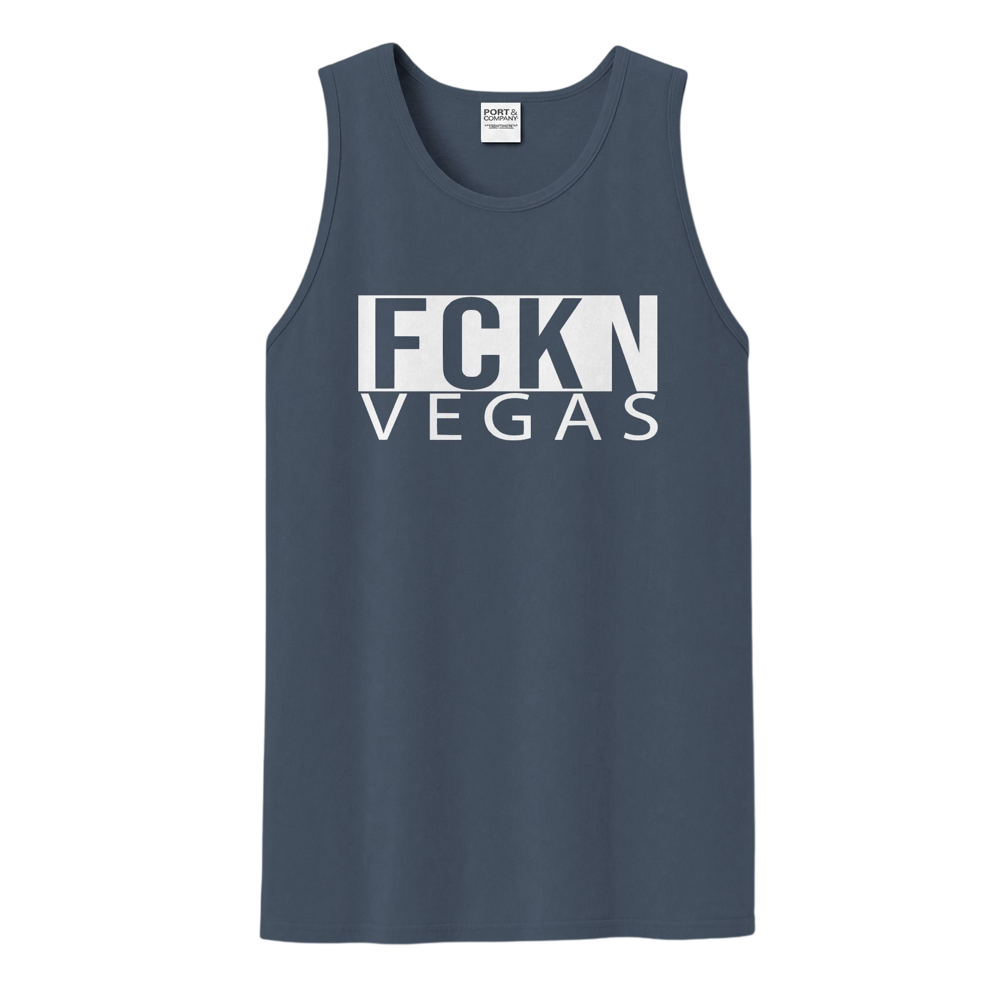 FCKN VEGAS Garment-Dyed Tank — Faded Colors