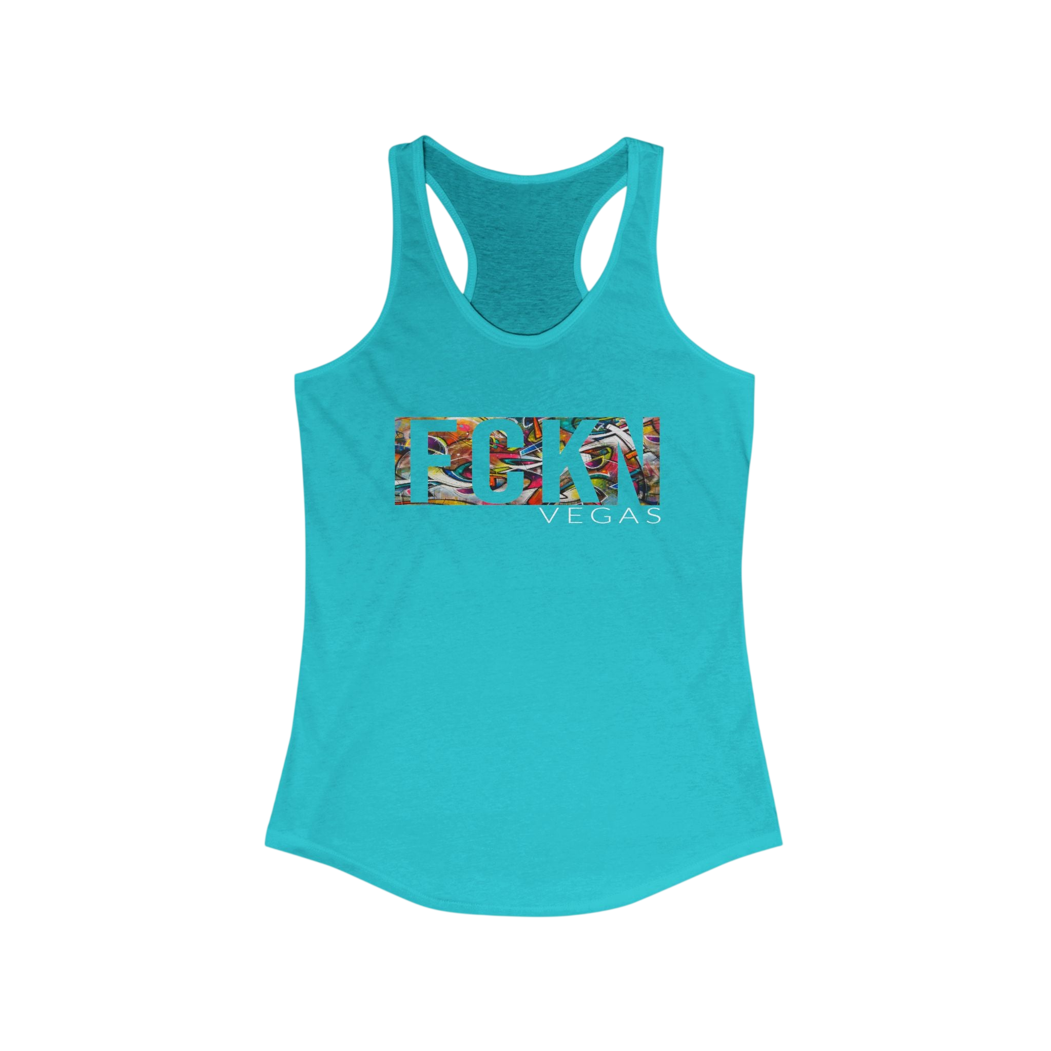 FCKN VEGAS Floral Racerback Tank — Women's