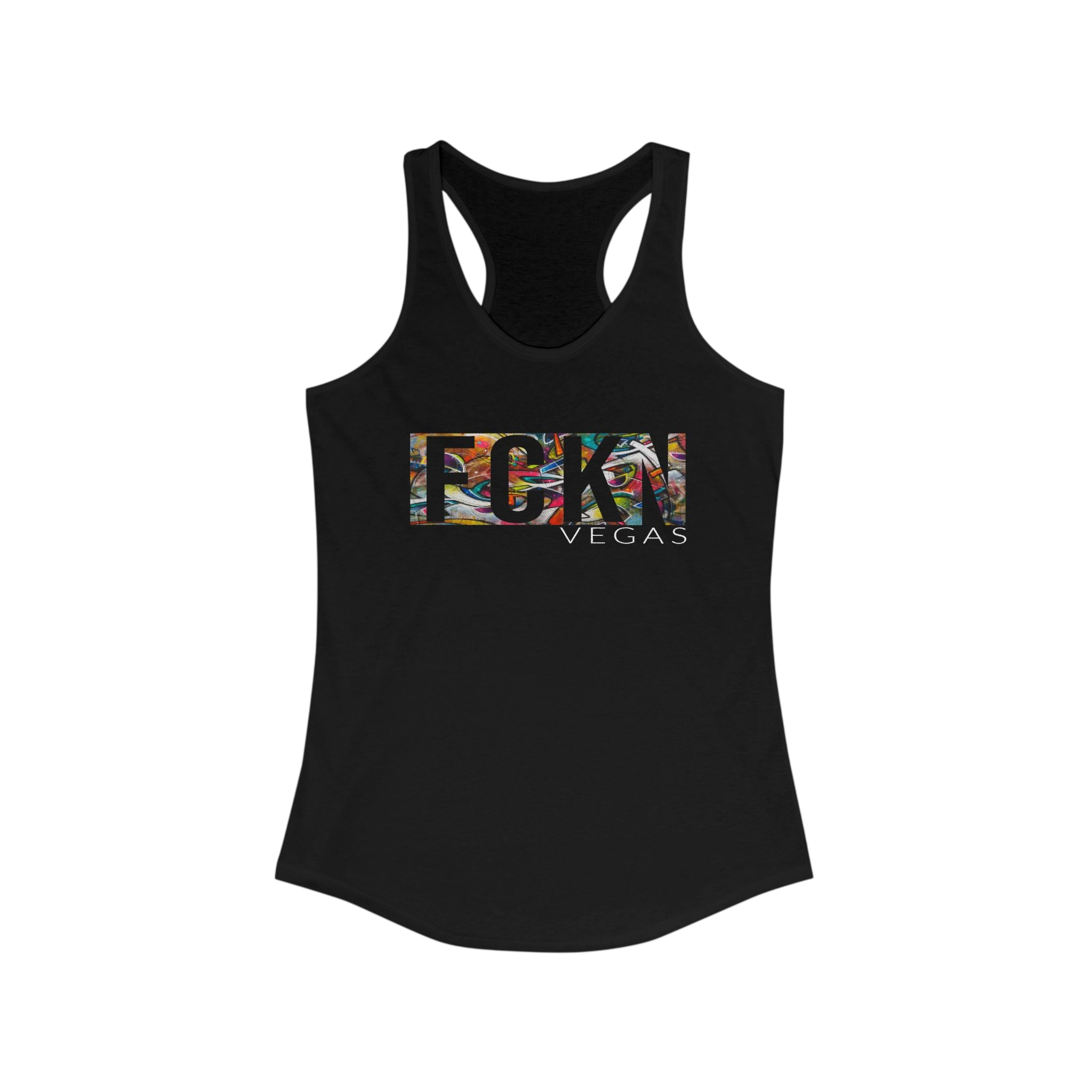 FCKN VEGAS Floral Racerback Tank — Women's
