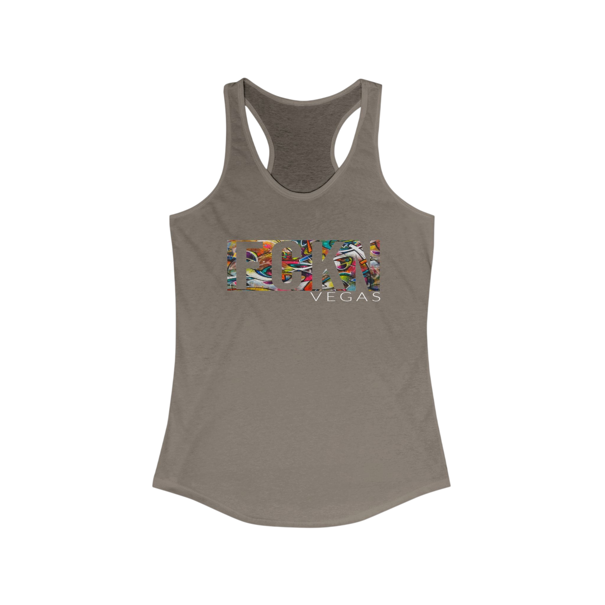 FCKN VEGAS Floral Racerback Tank — Women's