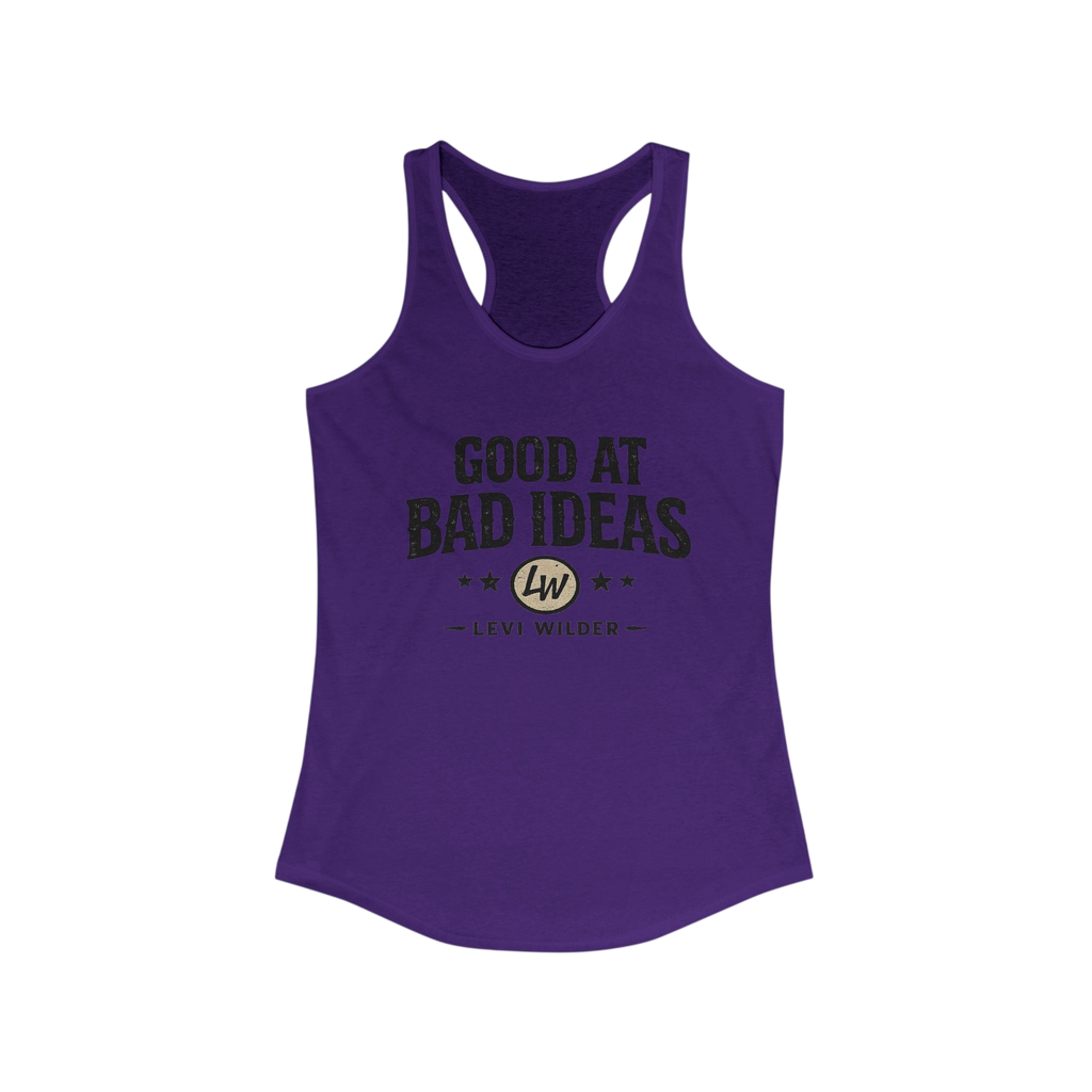 Good at Bad Ideas Racerback Tank