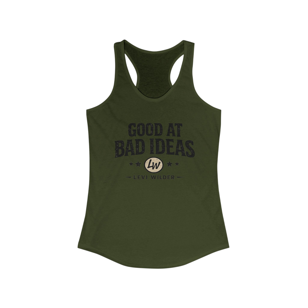 Good at Bad Ideas Racerback Tank