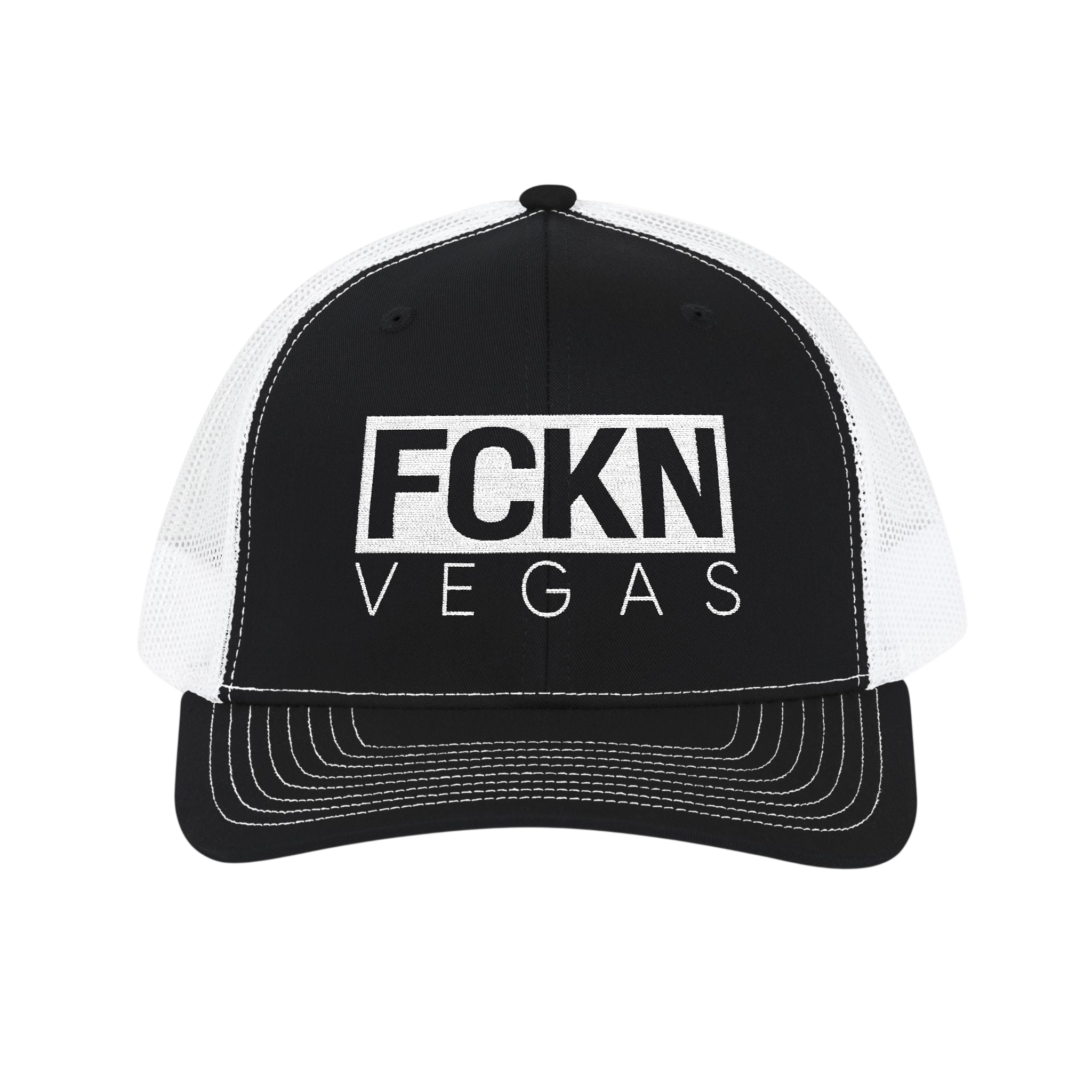 FCKN Vegas Snapback Trucker Cap — Bold Distressed Logo Hat for Vegas Fans
