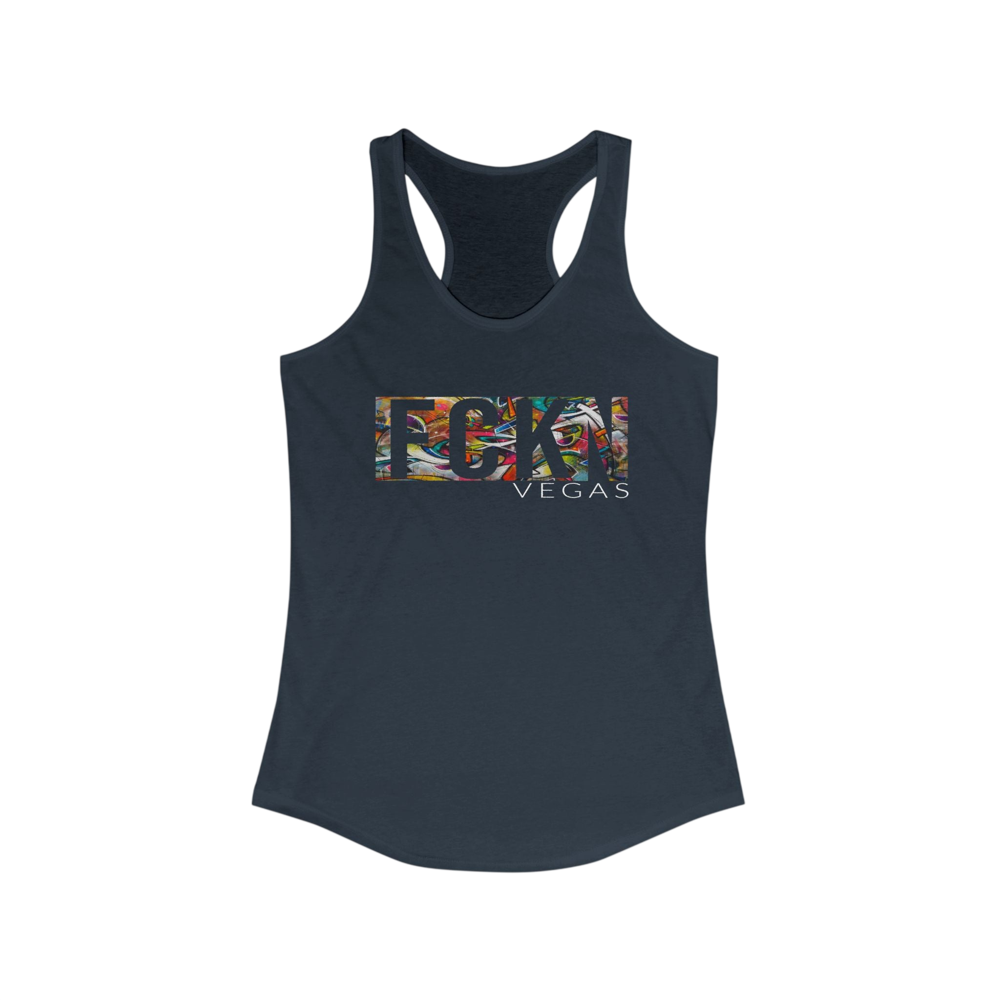 FCKN VEGAS Floral Racerback Tank — Women's