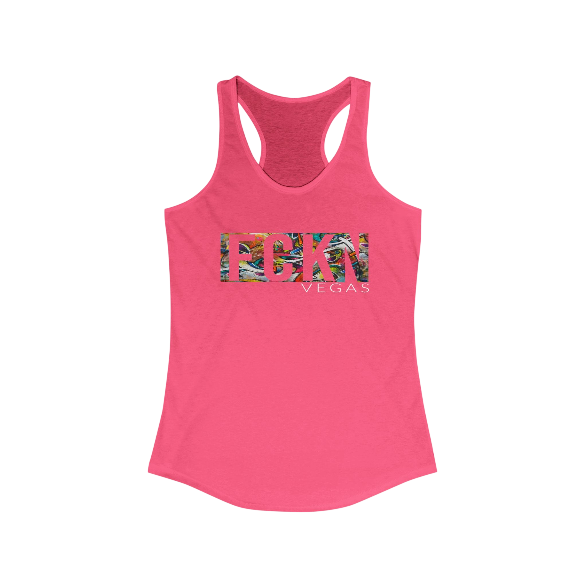 FCKN VEGAS Floral Racerback Tank — Women's