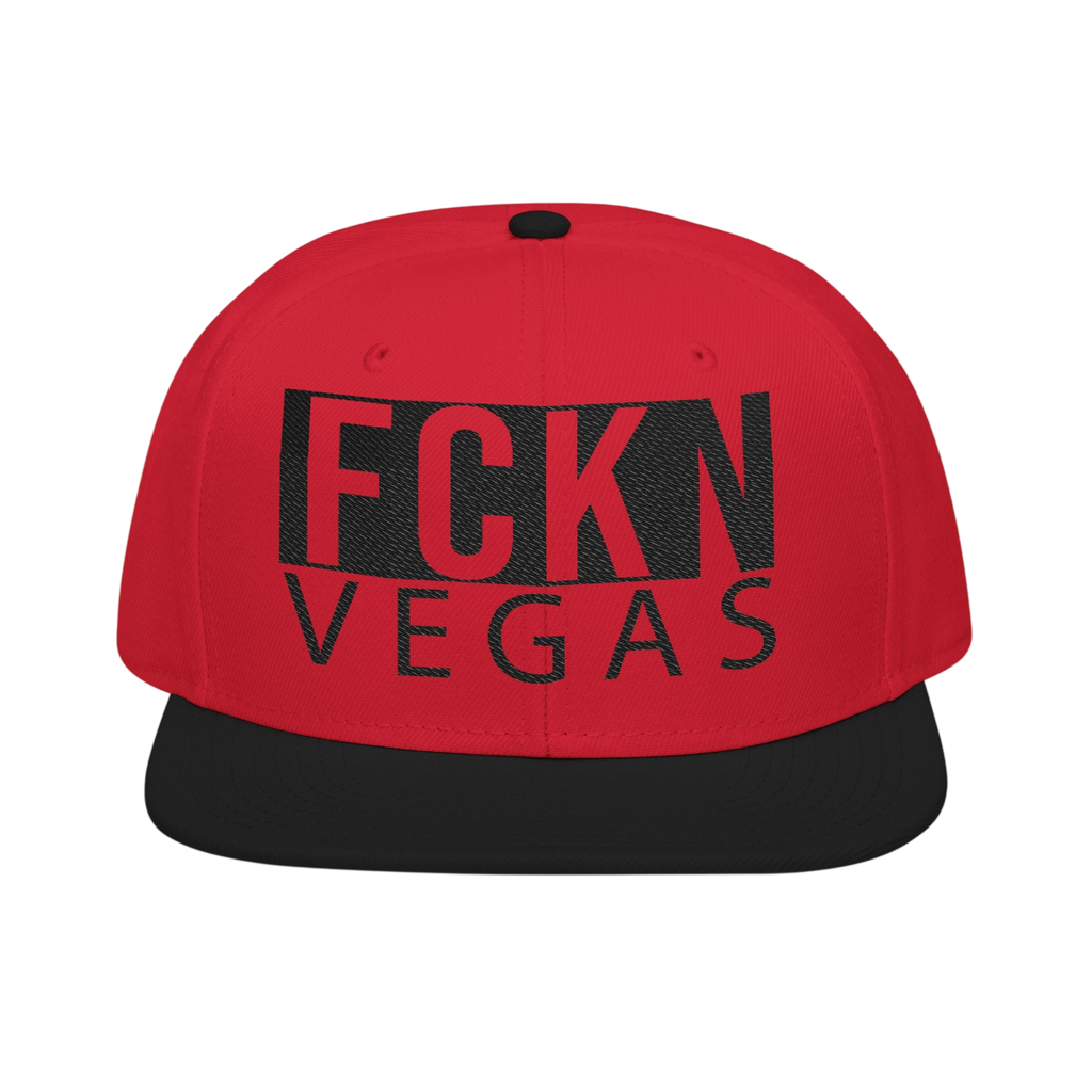 FCKN VEGAS Snapback — Tonal Box Logo | Blackout Colors