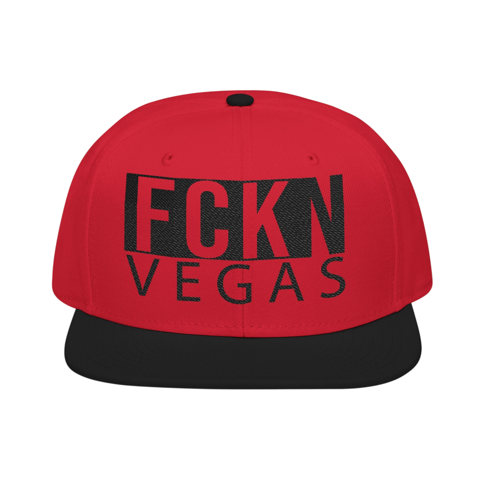 FCKN VEGAS Snapback — Tonal Box Logo | Blackout Colors