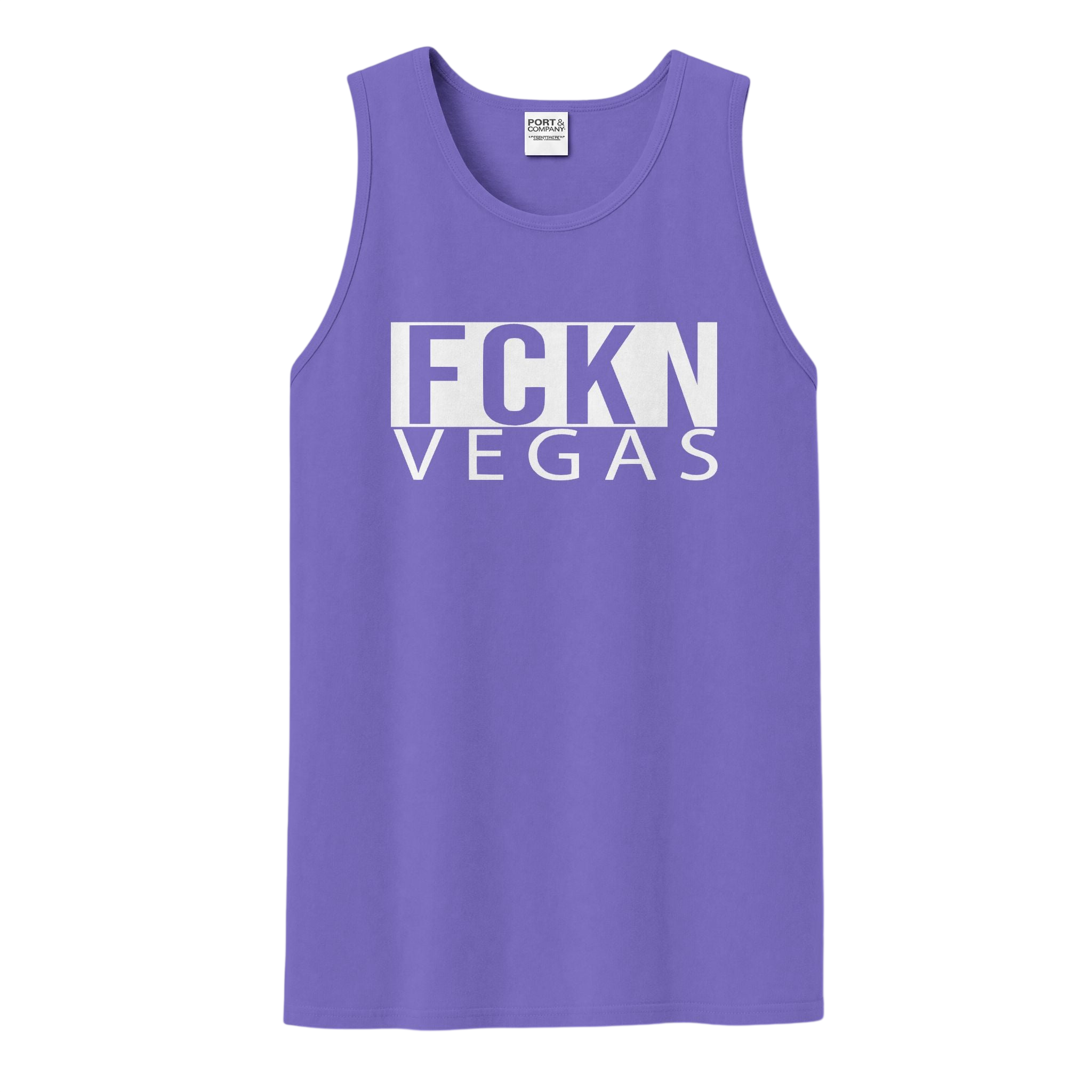 FCKN VEGAS Garment-Dyed Tank — Faded Colors