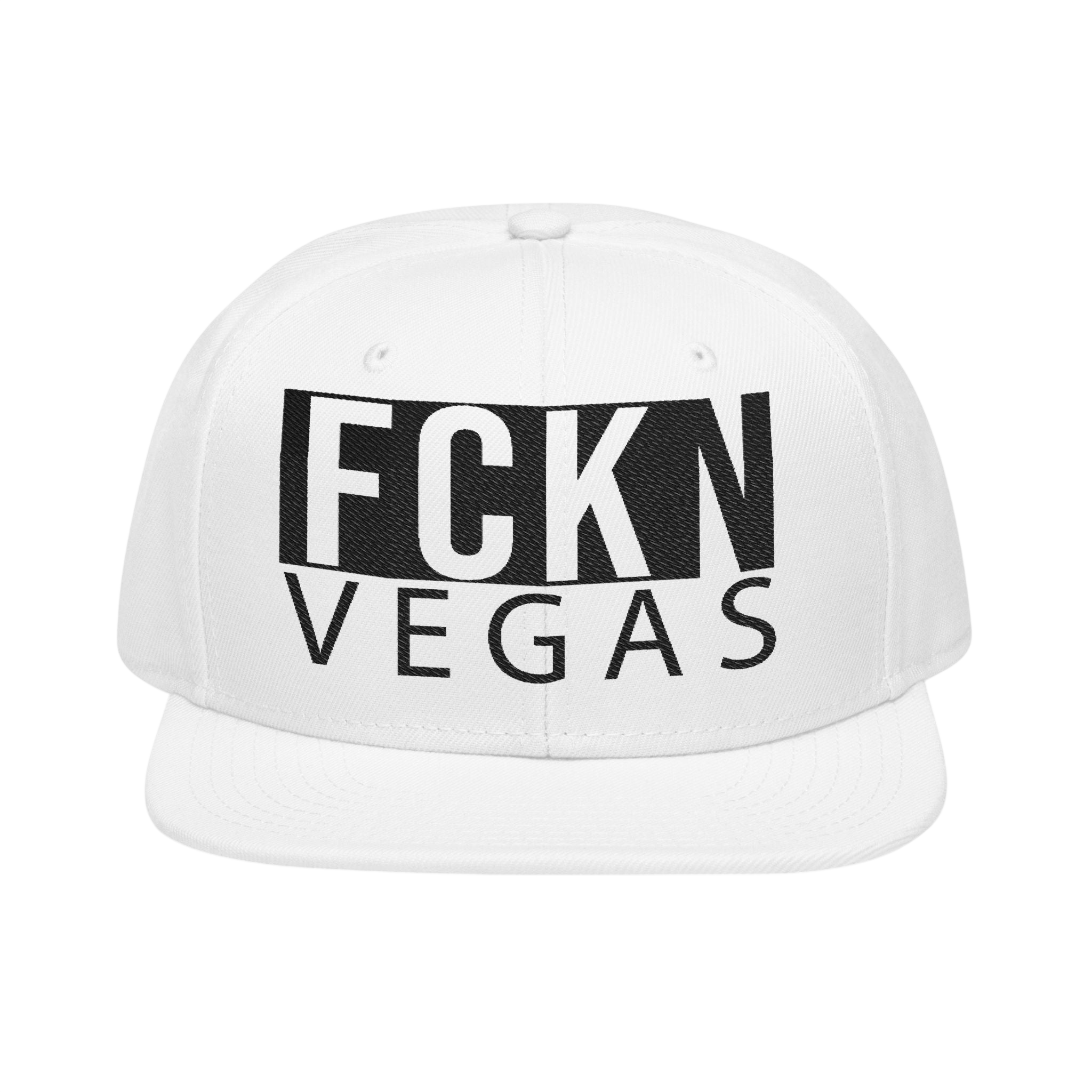 FCKN VEGAS Snapback — Tonal Box Logo | Blackout Colors