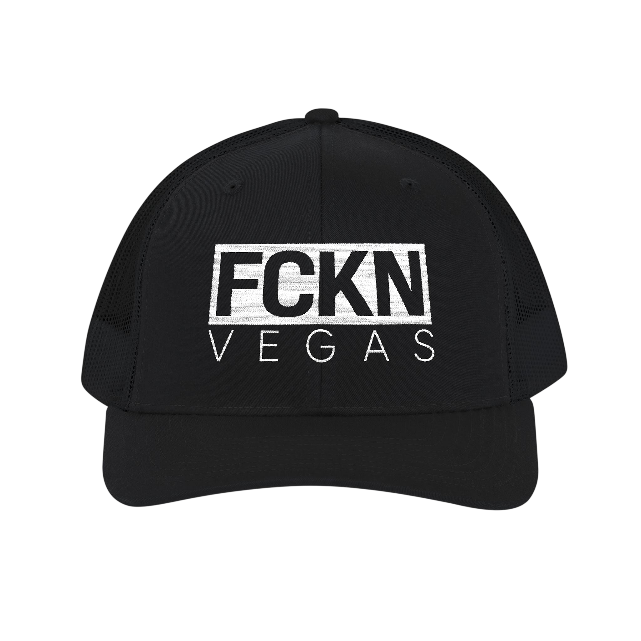 FCKN Vegas Snapback Trucker Cap — Bold Distressed Logo Hat for Vegas Fans