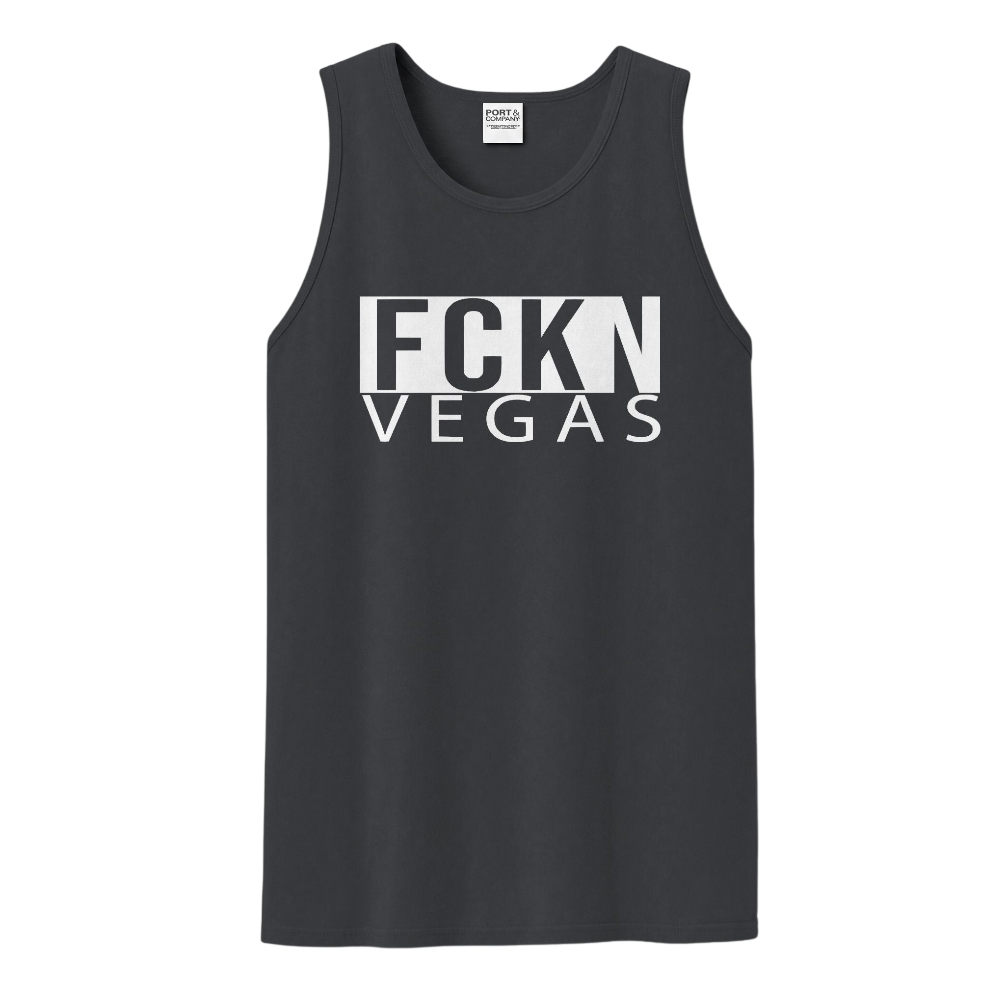 FCKN VEGAS Garment-Dyed Tank — Faded Colors