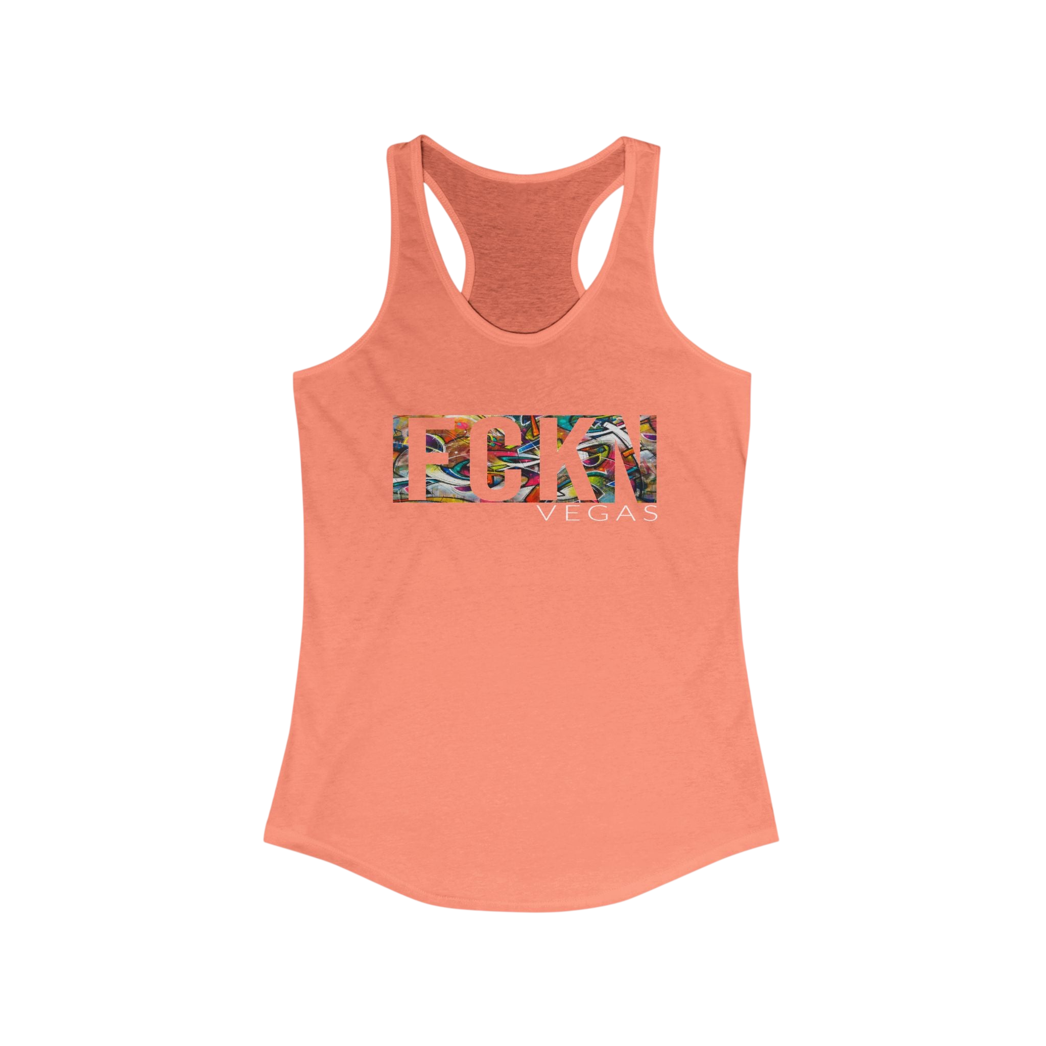 FCKN VEGAS Floral Racerback Tank — Women's