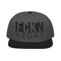 FCKN VEGAS Snapback — Tonal Box Logo | Blackout Colors