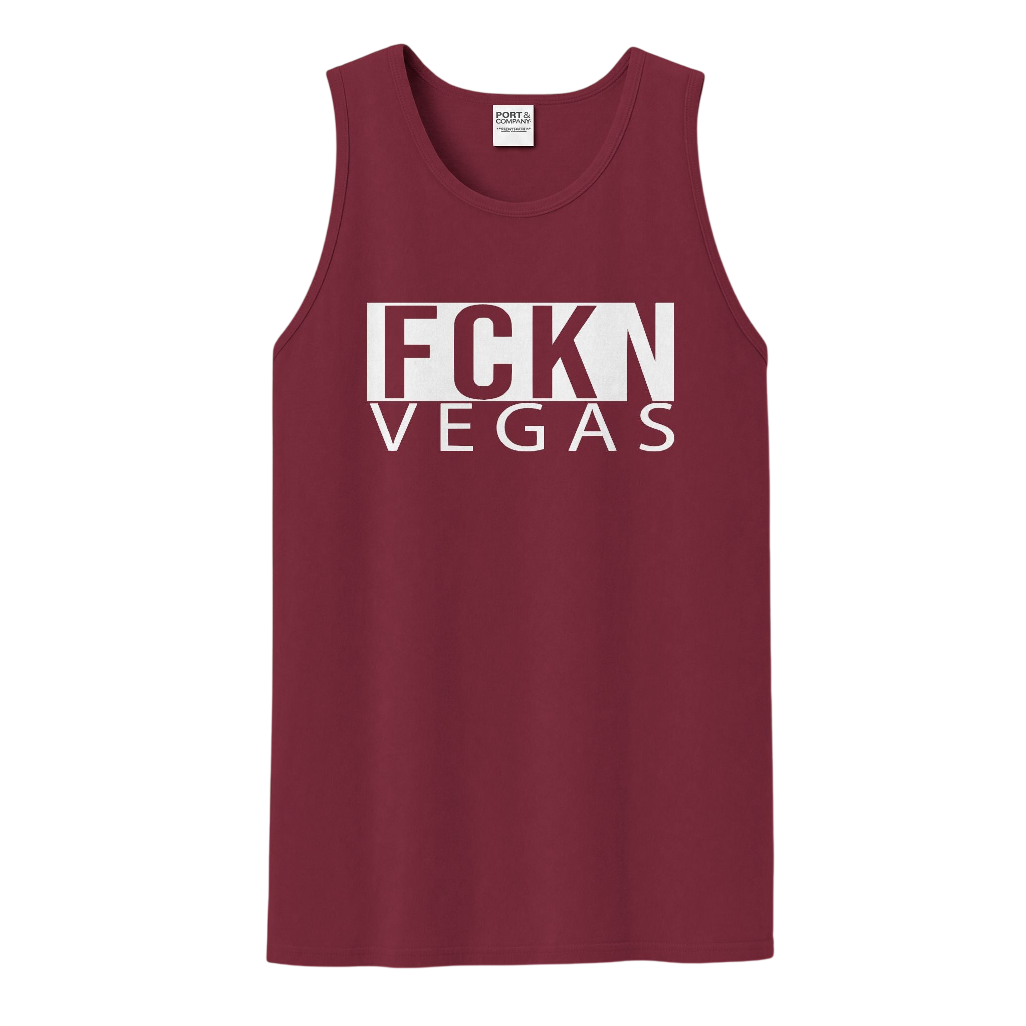 FCKN VEGAS Garment-Dyed Tank — Faded Colors
